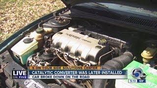 Lorain woman buys used car without catalytic converter