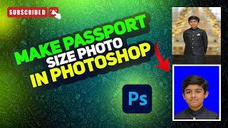 How To Change Blue Background And Create Passport Size Photo In Photoshop 2024