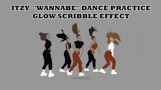 ITZY - 'WANNABE'  l Glow Scribble Animation