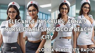 Elegance in Scrubs: Anna's Nurse Diaries in Cocoa Beach City [AI Art] (Model Anna)
