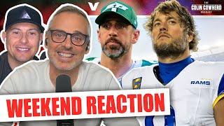 Latest on Matt Stafford-Rams trade, Aaron Rodgers & Sam Darnold suitors, NFL combine | Colin Cowherd