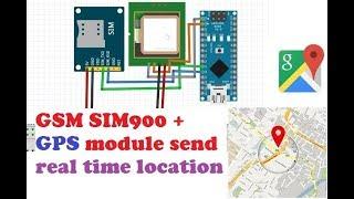 GSM sim900 + GPS +Arduino Nano send real time location