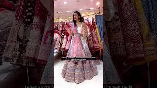 Ball Pattern Bridal Lehenga CholiShopping in Chandni Chowk#shorts #ashortaday #lehenga #fashion