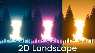 How to EASILY Draw 2D Landscapes in Photoshop ep. 03