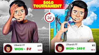 24 Hours ⏳ Solo Tournament Challenge  | Utkarsh FF