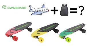 Smallest lightest Ownboard Tiny Electric Skateboard---Can take into Airplane