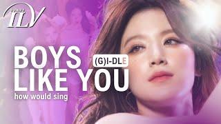 How Would (G)I-DLE sing BOYS LIKE YOU by ITZY | Color Coded Lyrics + Line Distribution