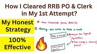 How I Cleared RRB PO Clerk in My 1st Attempt | Topper’s Strategy & Sources | Pro Tips by Shweta Mam