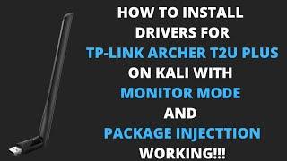 How To Install Drivers For TP Link AC600 On Kali Linux (Archer T2U Plus) | Hindi