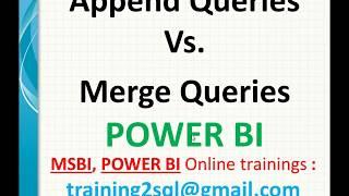 Power BI Interview Question | Append Queries Vs Merge Queries in Power BI