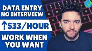 $33/HOUR Data Entry Jobs Work From Home No Interview No Experience Worldwide 2023!