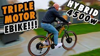 How to convert YOUR bike into a MONSTER E-bike with 3x Electric Motors!!!! D.I.Y. Gone Crazy!