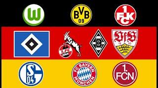 Футбольные клубы Германии. Стадионы клубов Германии.Football clubs in Germany. Germany club stadiums