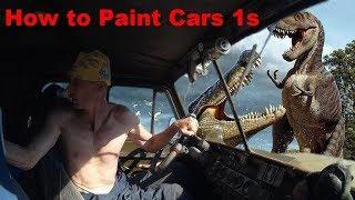 How to Paint Cars with Aerosol Spray Cans. Repair Rust on your Car. SUV 4WD  UAZ  469 1s