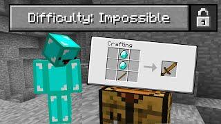 Minecraft But On "Impossible Difficulty" (WTF?)