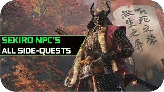 Sekiro Shadows Die Twice All NPC's Questlines and Dialogue [Sekiro NPC's Sidequests Full]