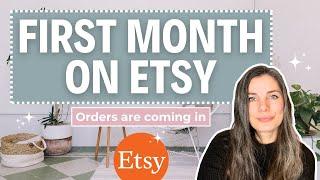 My First Month on Etsy Selling Digital Products | Realistic Results on Etsy