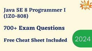 Java SE 8 Programmer I  (OCA 1Z0-808) Exam Dumps & Questions 2024