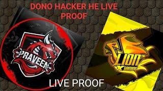 GodpraveenYT And Lion X Gaming Dono Hacker He Live Proof  || The Great Sarkar || ️DIL MAT TODNA 