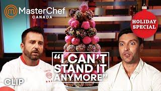 David Can't Stand It Anymore | MasterChef Canada Holiday Special | MasterChef World