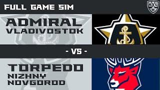 NHL 25 | KHL | ADMIRAL Vladivostok - TORPEDO Nizhny Novgorod | FULL GAME SIM | PS5