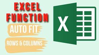 How to  AutoFit Rows & Columns |  AutoFit Cell Size to Contents in in Excel