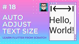 Auto Adjust Text Size in Flutter using "auto_size_text" Package