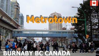 BURNABY BC CANADA on Feb 29 2024 | Vancouver Canada 4K Walk Metropolis at Metrotown Burnaby