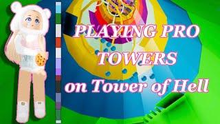 Playing Pro Towers on Tower of Hell [Roblox] Cute Cookie Gaming