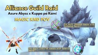 [TORAM ONLINE] - Alliance Guild Raid (Azure Abyss x Kuppa pa Kami) vs Growler Bison - KMD Magic POV