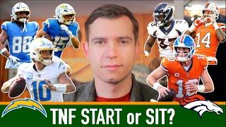 START or SIT? LA Chargers vs Denver Broncos | Week 16 Fantasy Football 2024