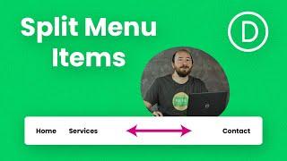 How To Split Divi Menu Items To The Left Or Right