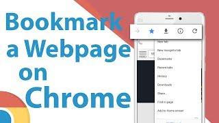 How To Bookmark in Chrome on Android