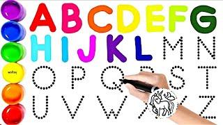 ABCDEFGHIJKLMNOPQRSTUVWXYZ , Easy Draw and Paint Alphabet A to Z , Aritri Arts