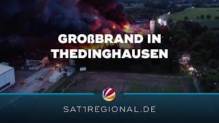 Schaden in Millionenhöhe nach Großbrand in Thedinghausen vermutet