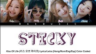 Sticky - Kiss Of Life (키스 오브 라이프) Lyrics/Letra [Hang/Rom/Eng/Esp] Color Coded