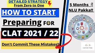 How to Start Preparing for CLAT 2021| Last 5 Months Imp. Strategy for CLAT, AILET, DU LLB 2021 Prep.