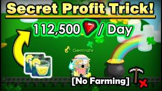 EARN 112,500 GEMS/DAY NO FARMING !! [100% WORK] | GROWTOPIA PROFIT 2021
