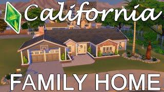 CALIFORNIA FAMILY HOME // Sims 4 Speed Build //