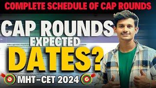 Complete Cap Round Schedule | Spot Round Date? | Cap Round 1/2/3/ Dates? | MHT-CET 2024 