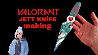 How to make VALORANT GO VOL.1 JETT KNİFE /Valorant Jett Bıçağı Nasıl Yapılır /Valorant Knifes Making