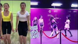 Mina doing the viral Tik Tok Ab Dance Workout (KIAT JUD DAI Workout)