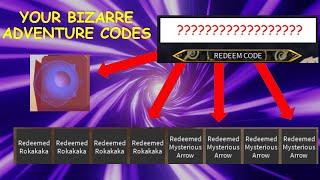 ROBLOX YOUR BIZARRE ADVENTURE CODES | YBA CODES 2021 | ROBLOX YBA | ROBLOX CODES 2021 | October 2021