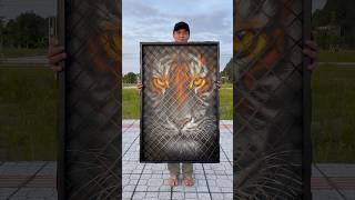 The tiger said: Don't let me escape. otherwise.... #artwork #art  #painting #shorts