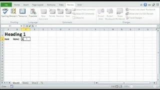 How to Do Excel Headings : Basics of Microsoft Excel
