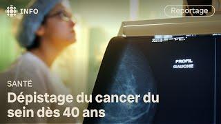 Vers la mammographie dès 40 ans au Manitoba