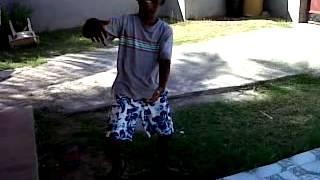 crazy jamaican boy daggering invisible girl