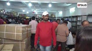 Huge Crowd In Crackers Market In Sambalpur For Diwali