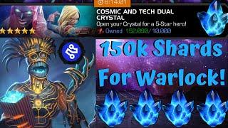 Crazy 15 Tech/Cosmic 5* Crystal Opening! 150k Shards For Warlock! - Marvel Contest of Champions