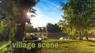 village scene | relaxation | flute music #soothingrelaxation #himalyanflute